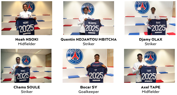 The 2007 generation joins the Paris Saint-Germain Academy